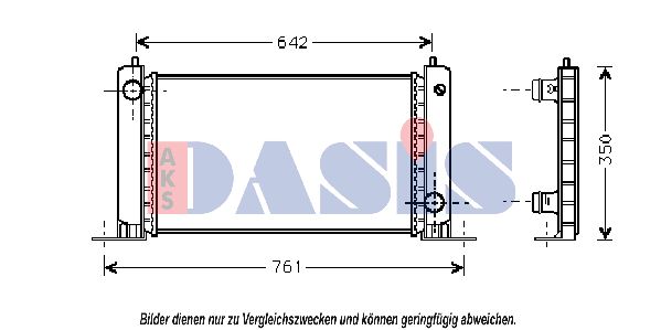 AKS DASIS radiatorius, variklio aušinimas 080021N